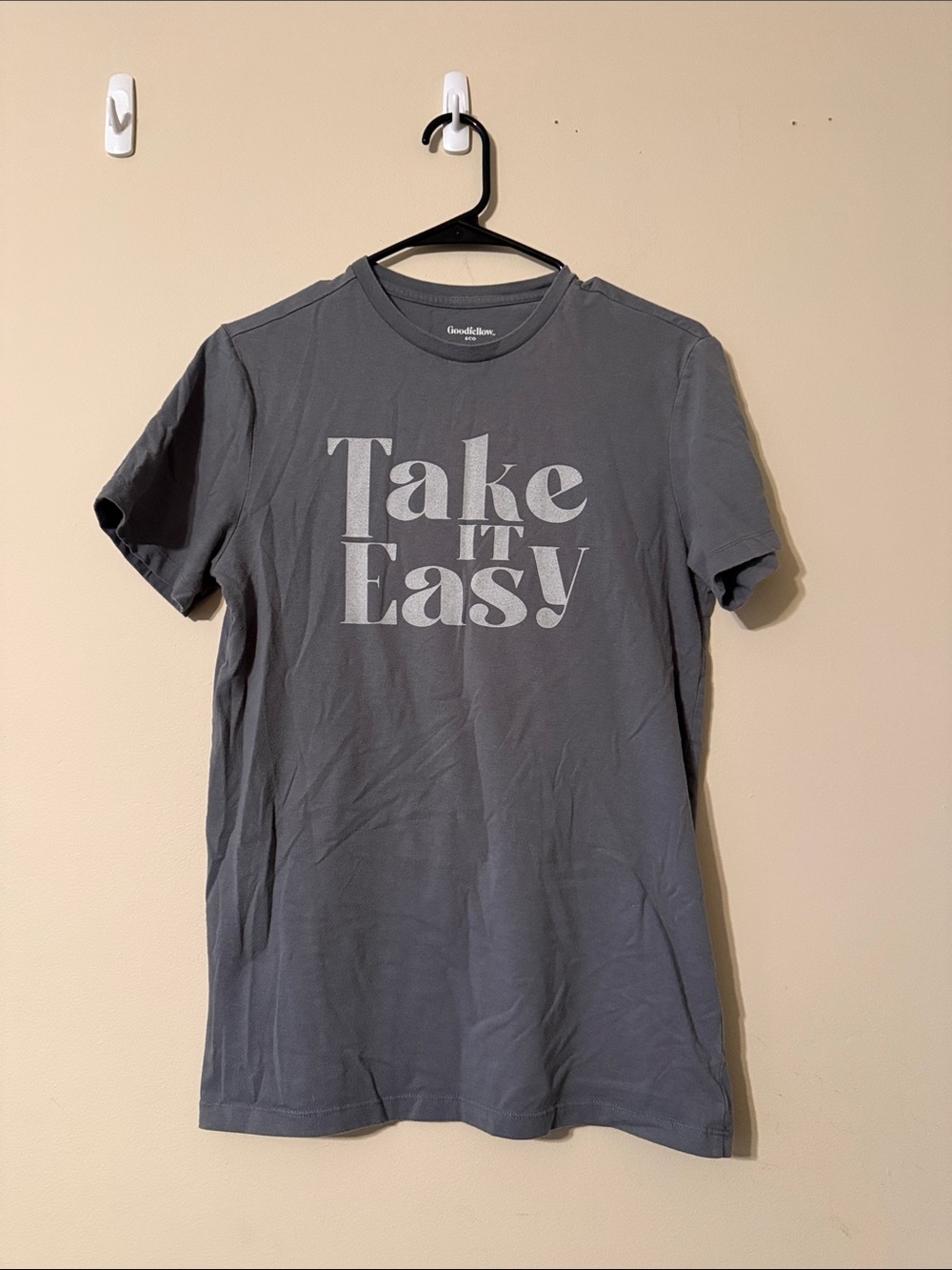 Goodfellow & Co Gray Short-Sleeve 'Take It Easy' Graphic Tee